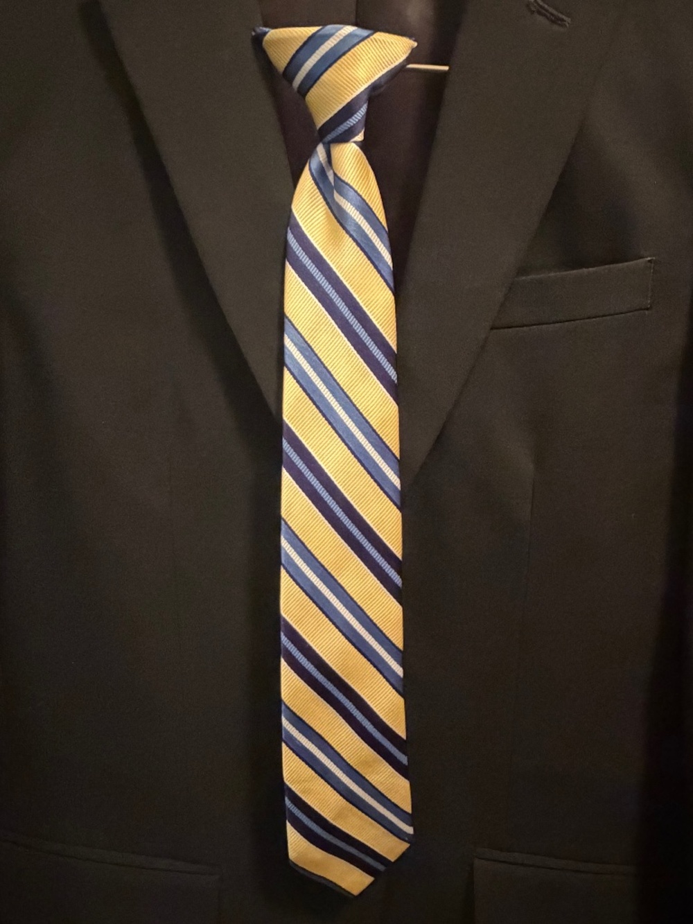 BOYS Yellow Clip-on tie